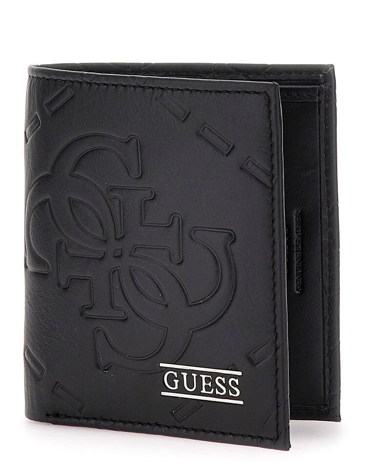 Guess Boston Hakiki Deri Kabartma Logolu Erkek Cüzdan