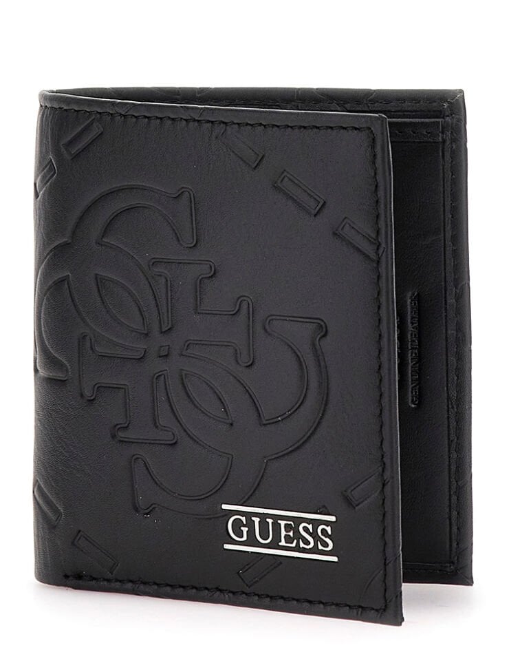 Guess Boston Hakiki Deri Kabartma Logolu Erkek Cüzdan