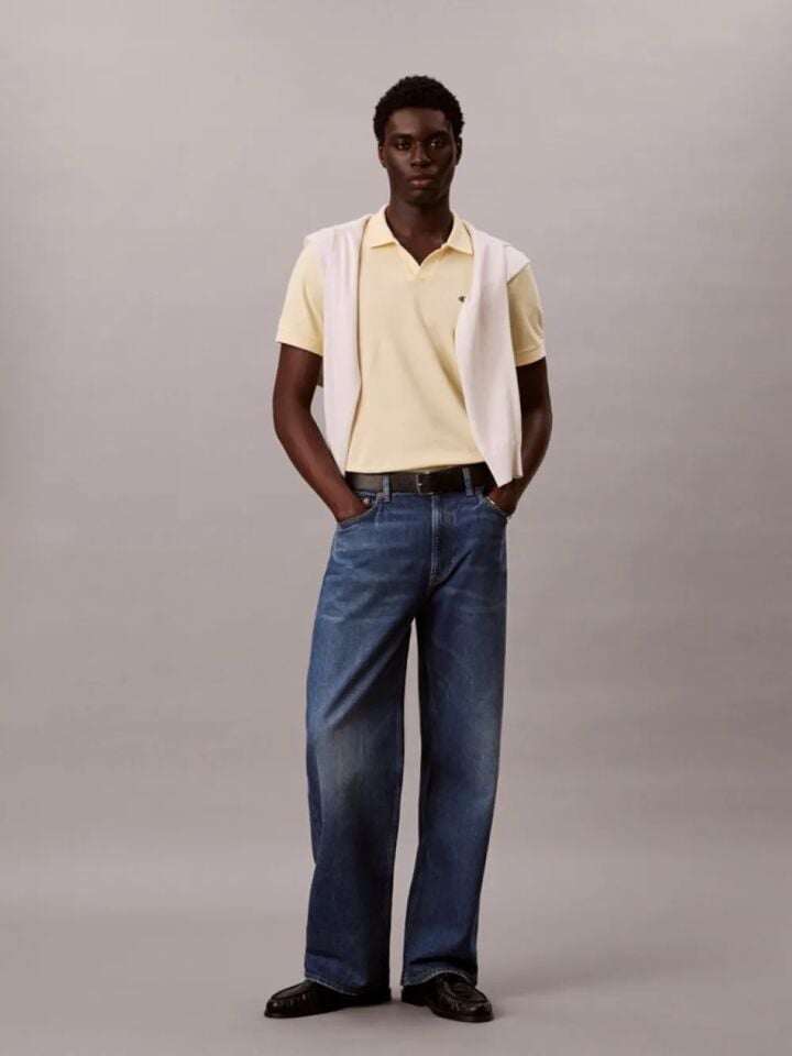 SS OPEN COLLAR CASUAL PIQUE POLO