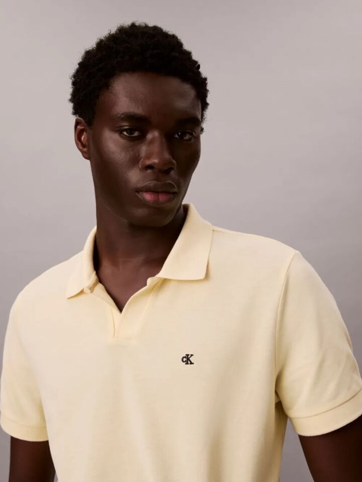 SS OPEN COLLAR CASUAL PIQUE POLO