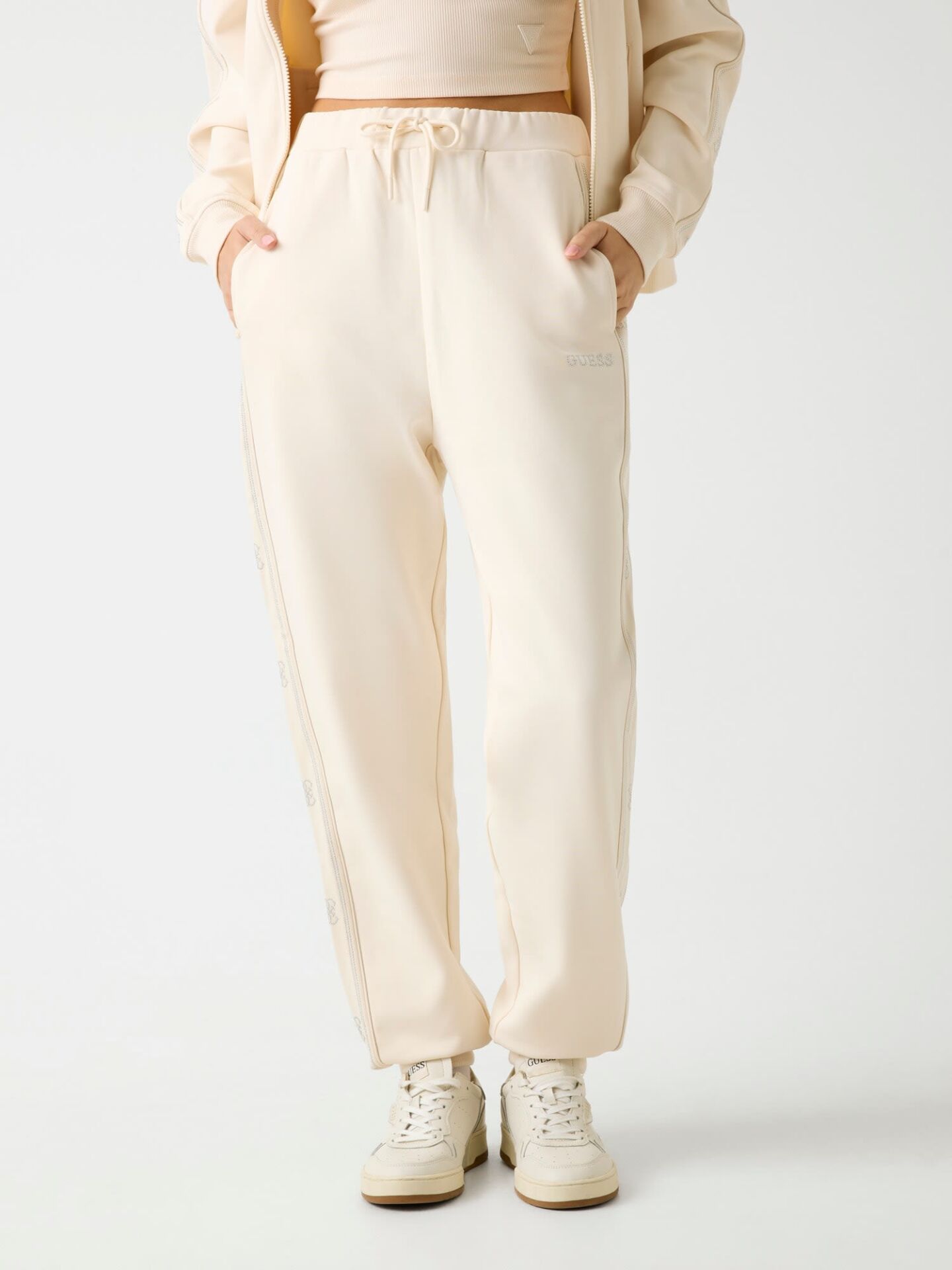 OCTAVIA JOGGER - ECO POLY VI STR BRUSHED TERRY